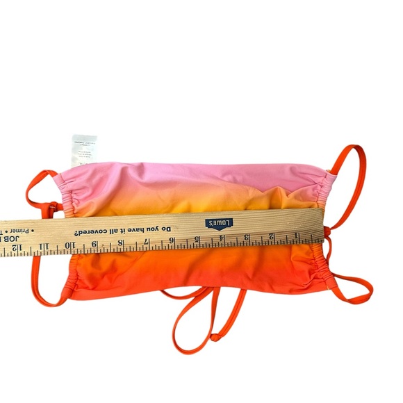 Weworewhat Women’s M Medium Ombre Colorful Bikini Top Strappy Swim Beach Sexy - Picture 9 of 11